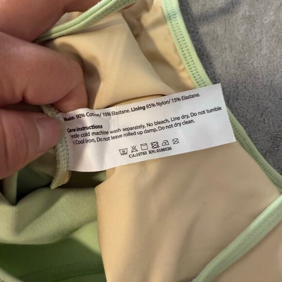 Mirella Light Green Kids One Piece Bodysuit - Picture 4 of 4